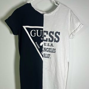 Guess Cut Out T-Shirt Long